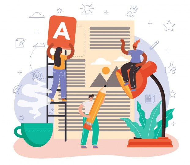 Content Copywriting Illustration